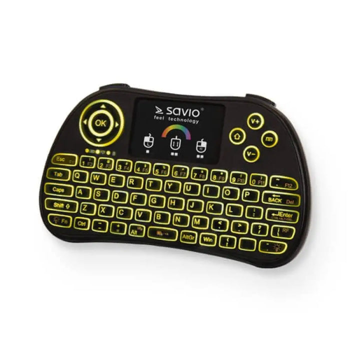 SAVIO KW-03 Светеща безжична мини клавиатура RGB TV Box