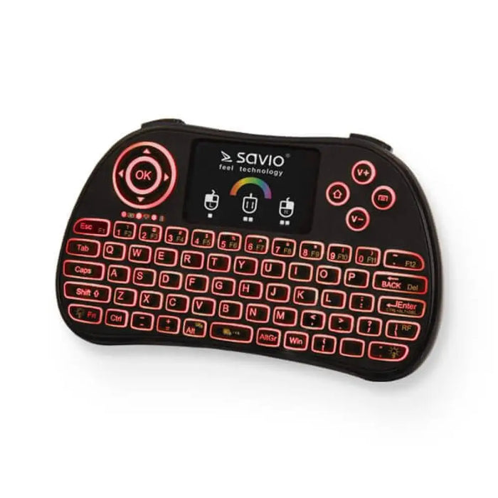 SAVIO KW-03 Светеща безжична мини клавиатура RGB TV Box