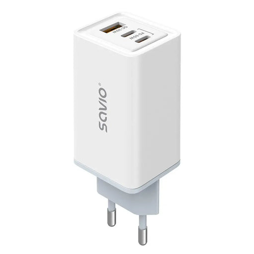 SAVIO LA-07 GaN 65W зарядно устройство USB QC4.0 + PD 3.0