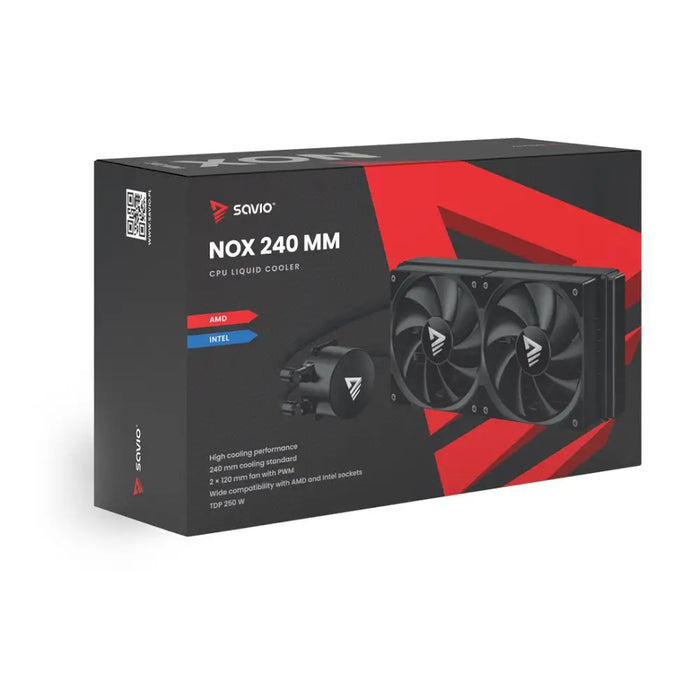 Savio NOX 240 мм Процесор Комплект течно охлаждане 12 см