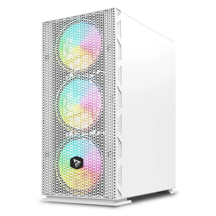 SAVIO Raptor White X1 ARGB Glass/Mesh Бяла компютърна кутия