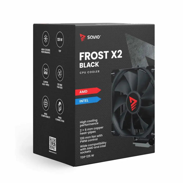 Savio SAVGCOFROSTBLACKX2 Кутия за компютър
