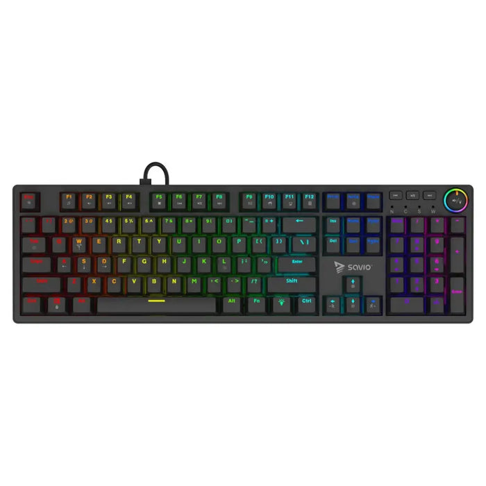 Savio STYX Outemu Blue Hot Swap RGB клавиатура Gaming