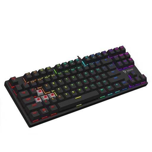 Savio Tempest x2 RGB механична клавиатура Outemu RED