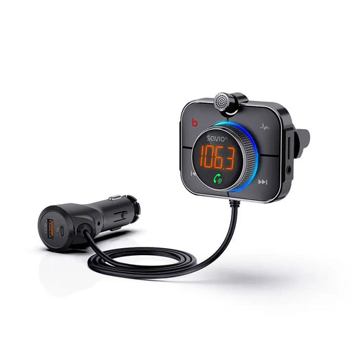 Savio TR-14 Трансмитер FM с Bluetooth и ładowarką PD 87.6