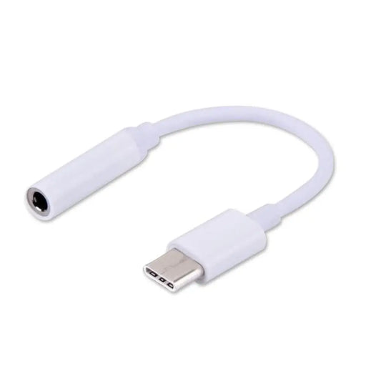 SAVIO USB Type 3.1 C (M) – Jack 3.5mm (F) Аудио адаптер Бял