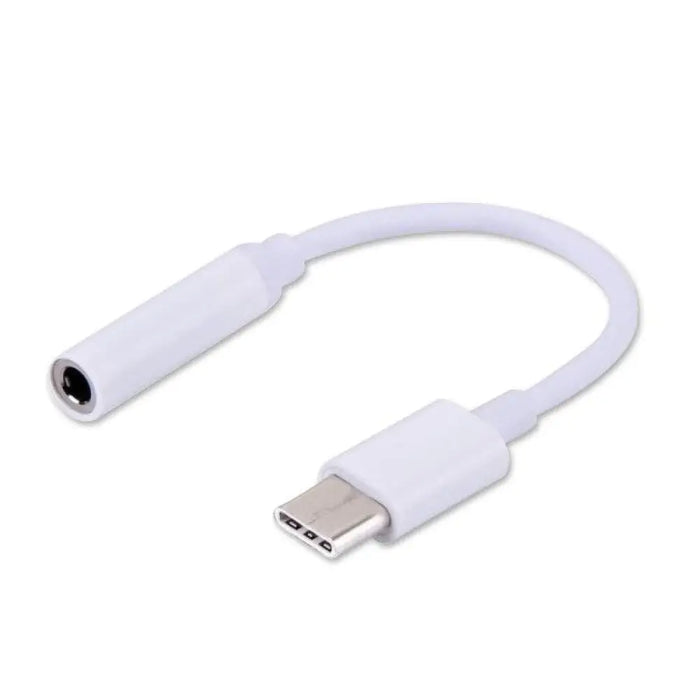 SAVIO USB Type 3.1 C (M) – Jack 3.5mm (F) Аудио адаптер Бял
