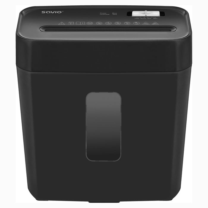 Шредер за хартия Savio ND-01, кръстосано раздробяване, 72 dB, черен