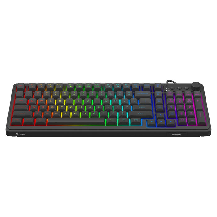 Геймърска клавиатура Savio Galaxis, USB, QWERTY, US English, Черна