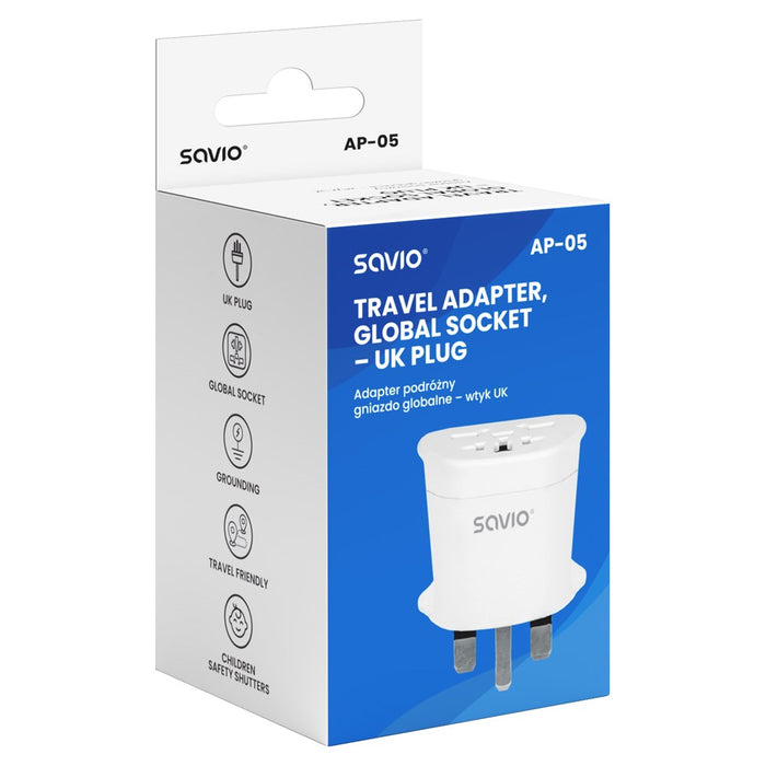 Savio AP-05 захранващ адаптер/инвертор за вътрешна употреба 2500 W бял
