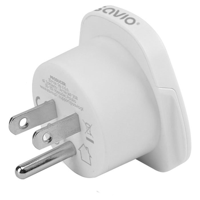 Savio AP-07 захранващ адаптер/инвертор Универсален 2500 W Бял