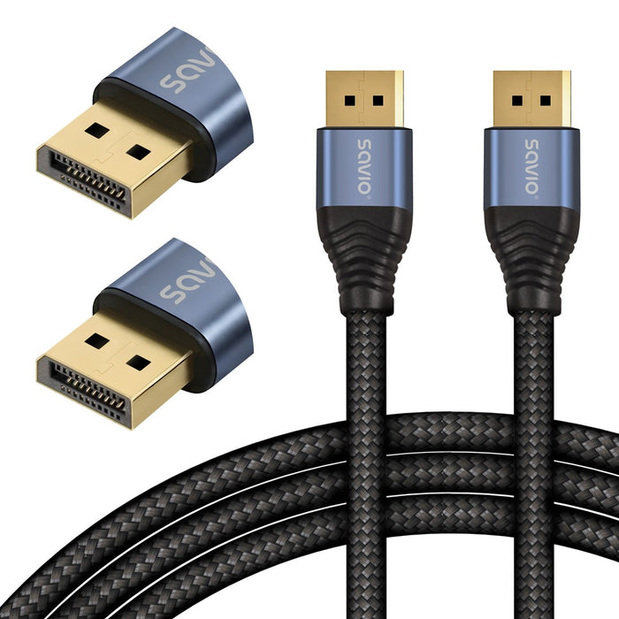 Savio CL-211 DisplayPort кабел 3 м Черен