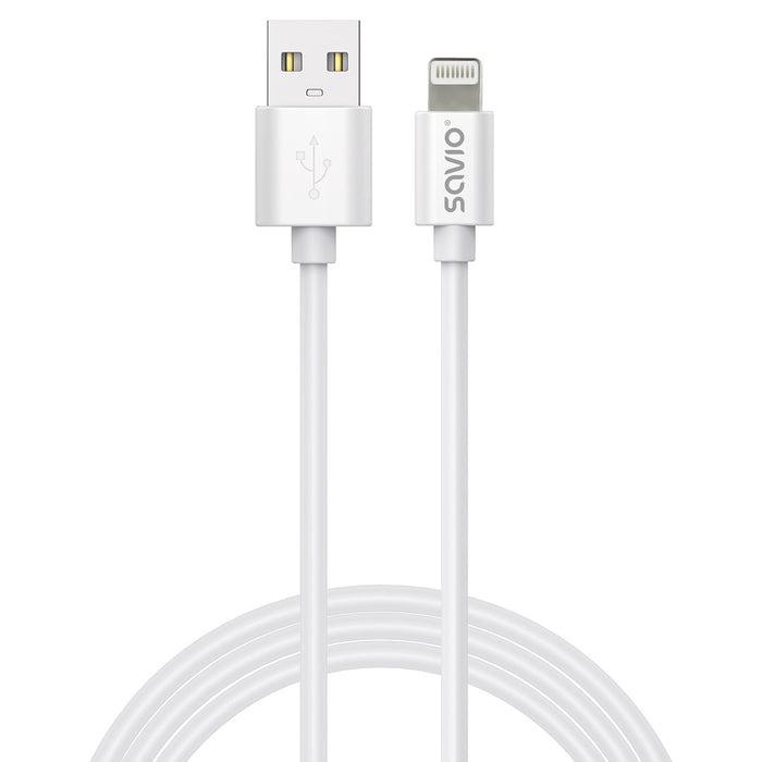 Savio CL-193 USB кабел USB 2.0 2 м USB A USB C/Светкавично бял