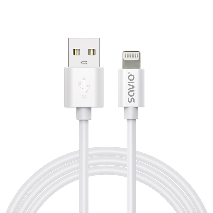 Savio CL-193 USB кабел USB 2.0 2 м USB A USB C/Светкавично бял