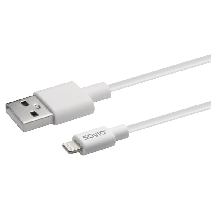 Savio CL-193 USB кабел USB 2.0 2 м USB A USB C/Светкавично бял