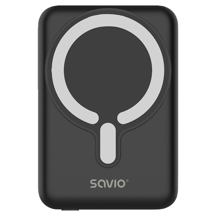 Savio POWERBANK BA-12 10000 mAh, черен, магнитен