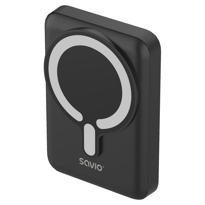 Savio POWERBANK BA-12 10000 mAh, черен, магнитен