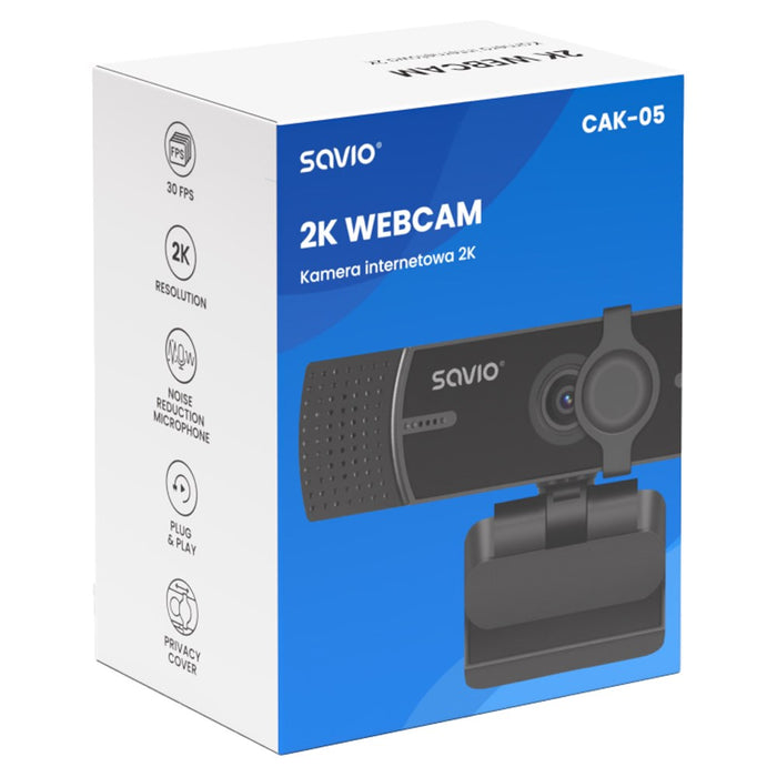 Уеб камера Savio 2K CAK-05
