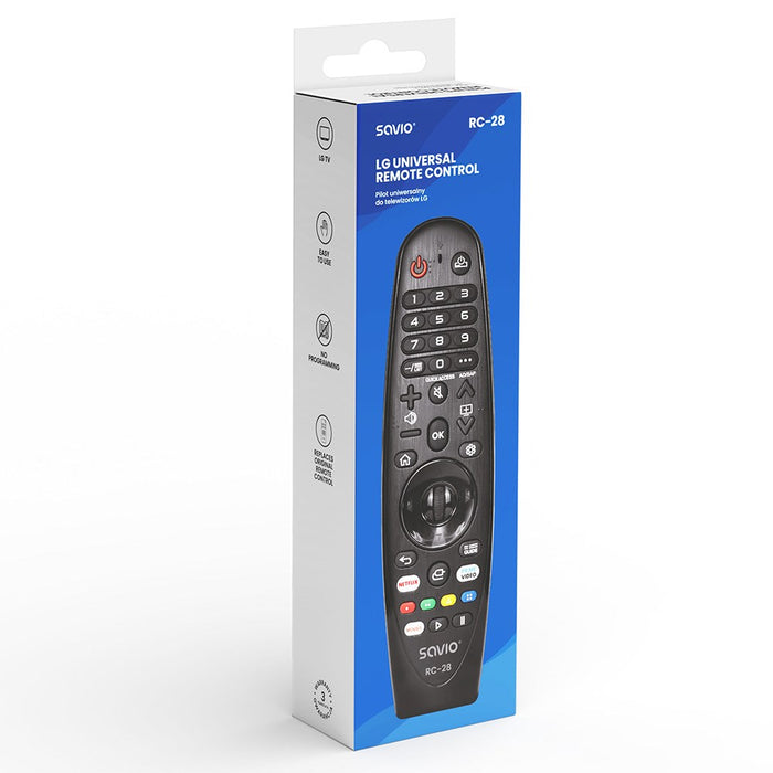 Универсално / резервно дистанционно управление за LG телевизор – SMART TV SAVIO RC-28