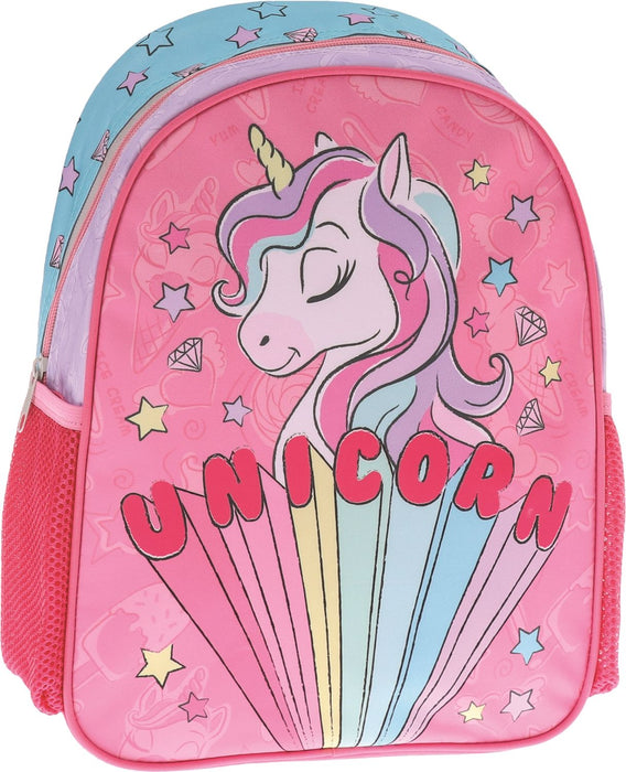 Раница за детска градина Sazio Limo - Rainbow Unicorn, с 1 отделение