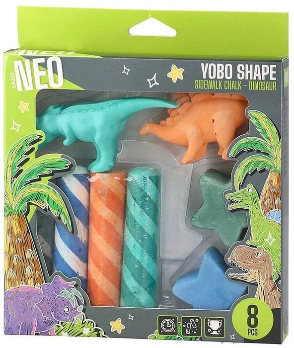 Тебешири Sazio - Yobo Shape, динозаври и звезди, 8 броя