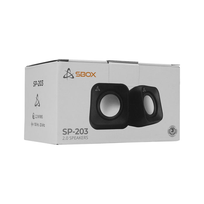 Компютърни тонколони SBOX SP-203B 2.0 BLACK