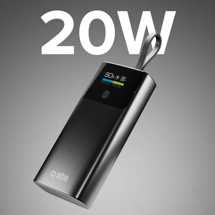 SBS 10000mAh PD 20W Преносима батерия Powerbank с LCD