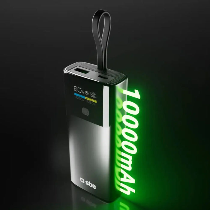 SBS 10000mAh PD 20W Преносима батерия Powerbank с LCD