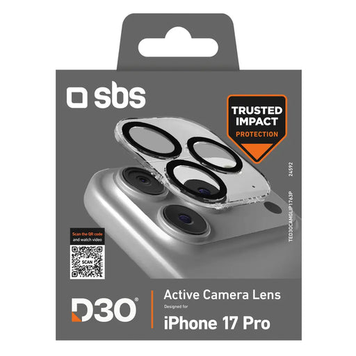 SBS Camera Glass за iPhone 17 Pro с технология D3O