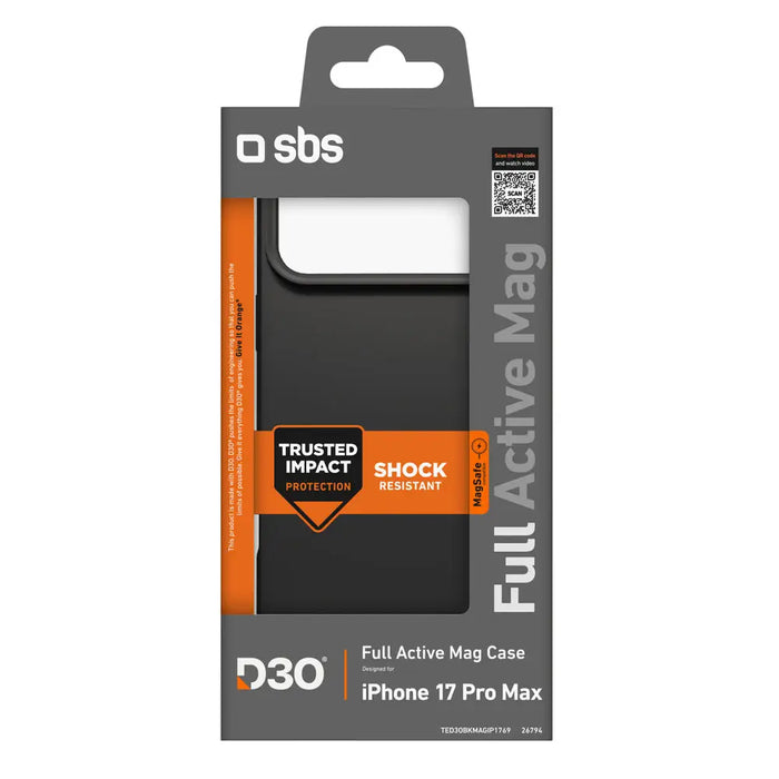 SBS Full Active Mag Case с технология D3O за iPhone 17 Pro