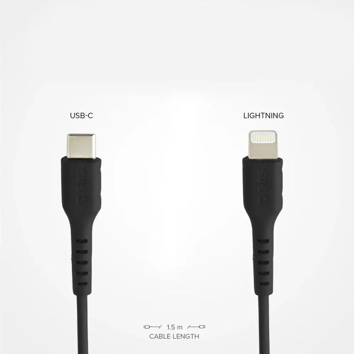 SBS TECABLELIGTC1K USB-C - Lightning кабел 1m - черен