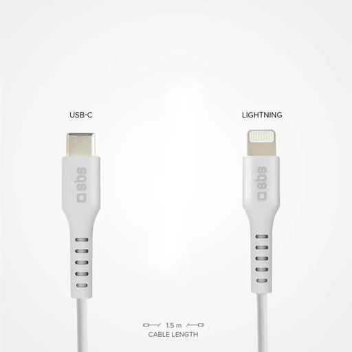 SBS TECABLELIGTC1W USB-C - Lightning Cable MFi Certified 1m
