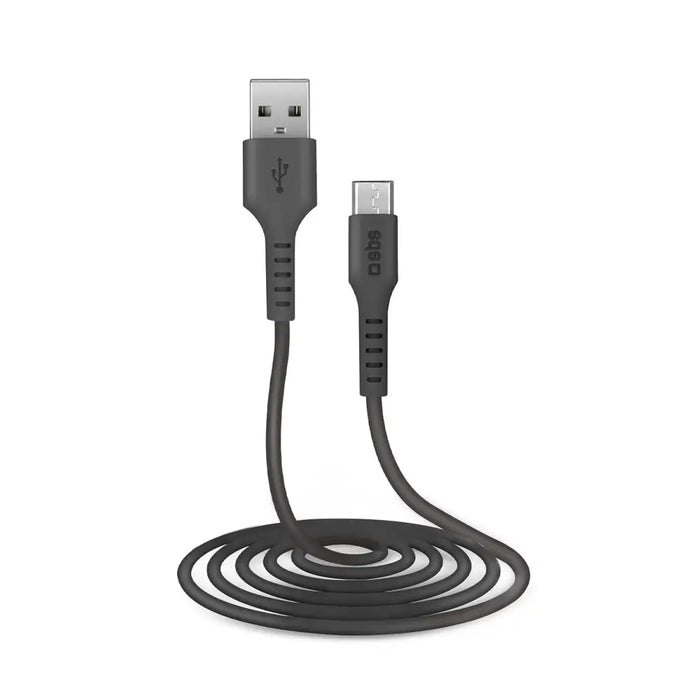 SBS TECABLEMICRO2K USB-A - Micro-USB кабел 2 м - Черен