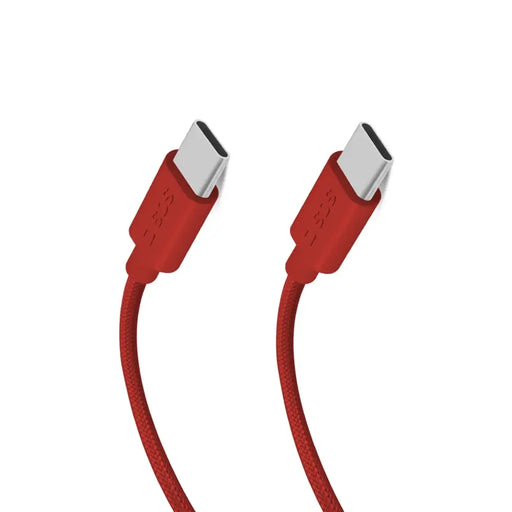 SBS TECABLETISSUETCCR USB-C - USB-C 1.5m 60W плетен кабел