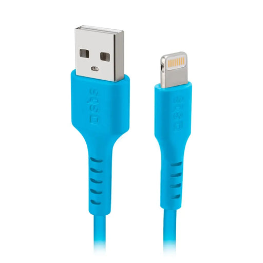 SBS TECABLEUSBIP589A USB-A - Lightning кабел - син