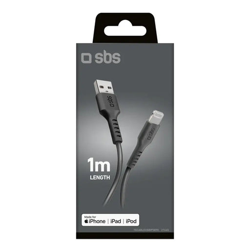 SBS TECABLEUSBIP589K USB-A - Lightning Cable 1m MFi