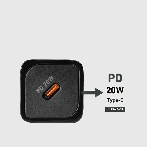 SBS TETRGAN1C20K 20W GaN USB-C стенно зарядно устройство