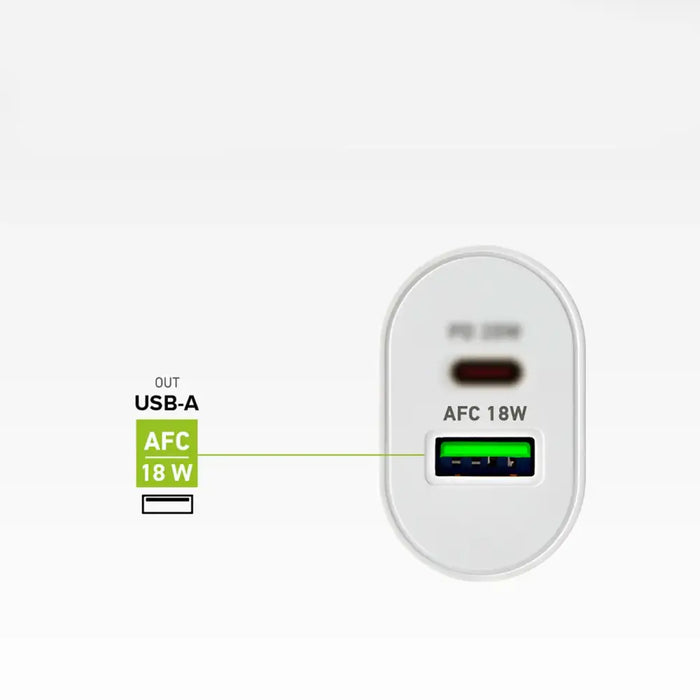 SBS TETRPD20W 20W USB-A USB-C стенно зарядно устройство