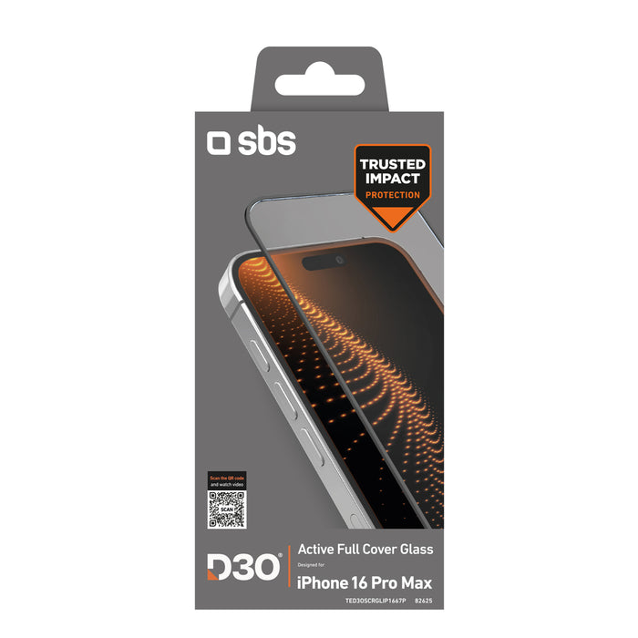 SBS Tempered Glass D3O с рамка за iPhone 16 Pro Max