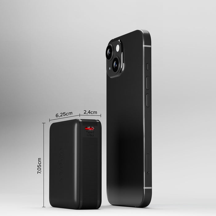 Преносима батерия Powerbank SBS TEBB10000HDPD20K 10000 mAh с Power Delivery - черен