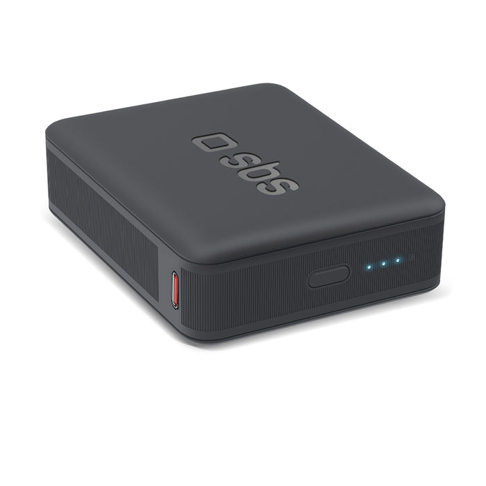 Преносима батерия Powerbank SBS TEBB10000HDPD20K 10000 mAh с Power Delivery - черен
