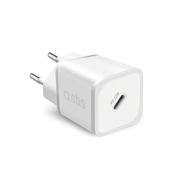 SBS TETRGAN1C20W 20W GaN стенно зарядно устройство с мощност - бяло