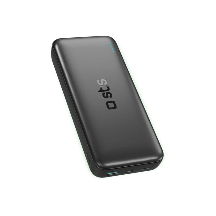 SBS Infinity Преносима батерия Powerbank 20000mAh 10W LiFePo₄ USB-A USB-C - черен