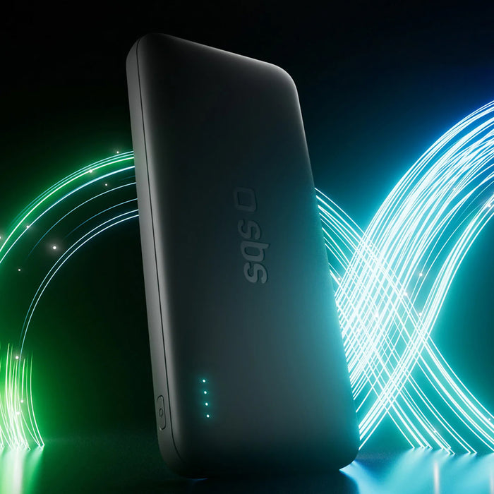 SBS Infinity Преносима батерия Powerbank 10000mAh 10W LiFePo₄ USB-A USB-C - черен