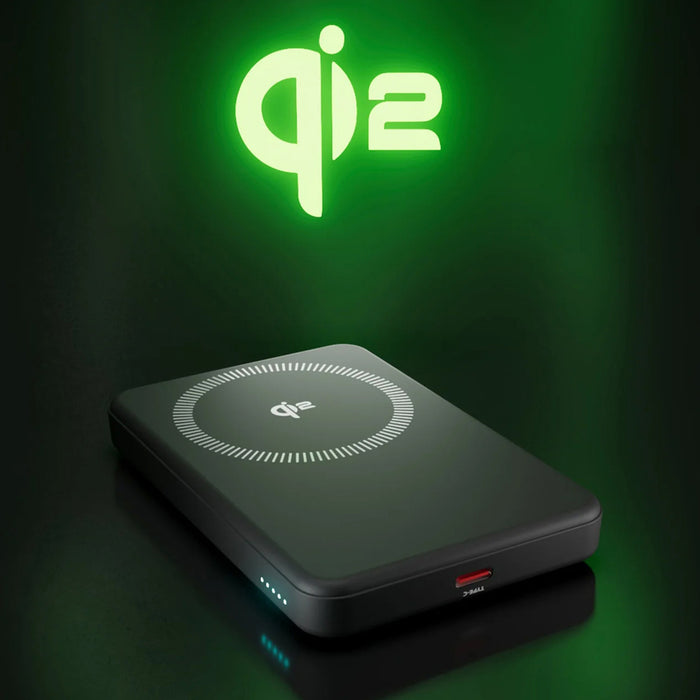 SBS Mag Power Qi2 5000 mAh Преносима батерия Powerbank, съвместим с MagSafe - черен