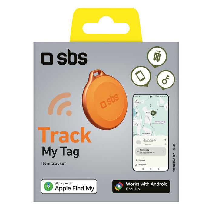 Универсален тракер SBS Track My Tag - оранжев