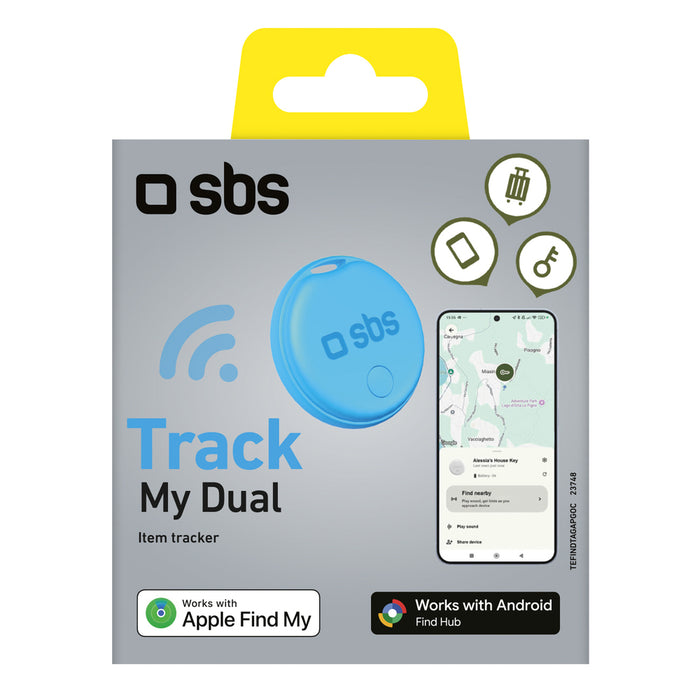 SBS универсален локатор Track My Dual - син