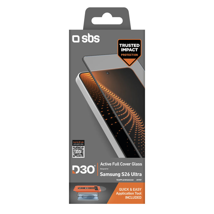 SBS D3O стъклен протектор с апликатор за Samsung Galaxy S26 Ultra