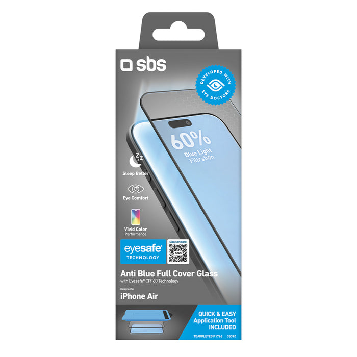 SBS Eyesafe закалено стъкло за iPhone Air с апликатор