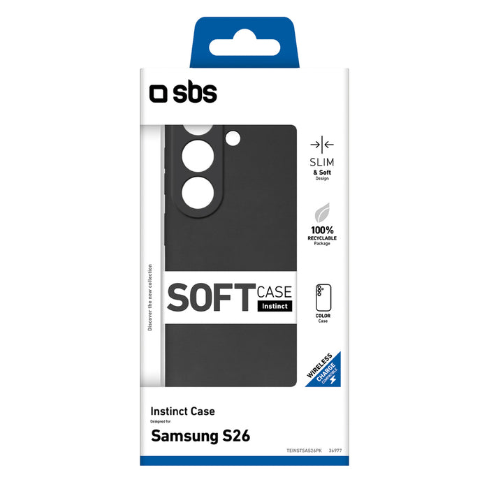 Калъф SBS Instinct за Samsung Galaxy S26 - черен